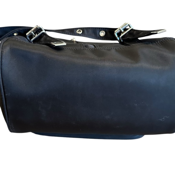 KATE SPADE black nylon convertible mid size backpack shoulder bag purse - Picture 4 of 15